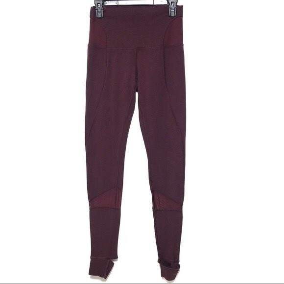 Lululemon Devi Yoga Pant Heathered Bordeaux Drama / Black Cherry 6 - Picture 4 of 8